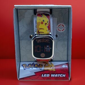 New Kids Anime Cartoon Pokemon Pikachu Led Touch Screen Watch